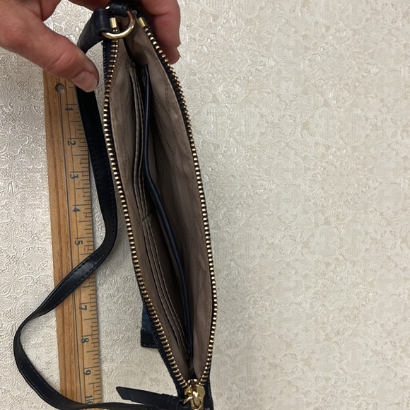 Michael Kors signature Denim Pouchette (Wristlet/Pouch/Clutch). Convertible! - Picture 6 of 16